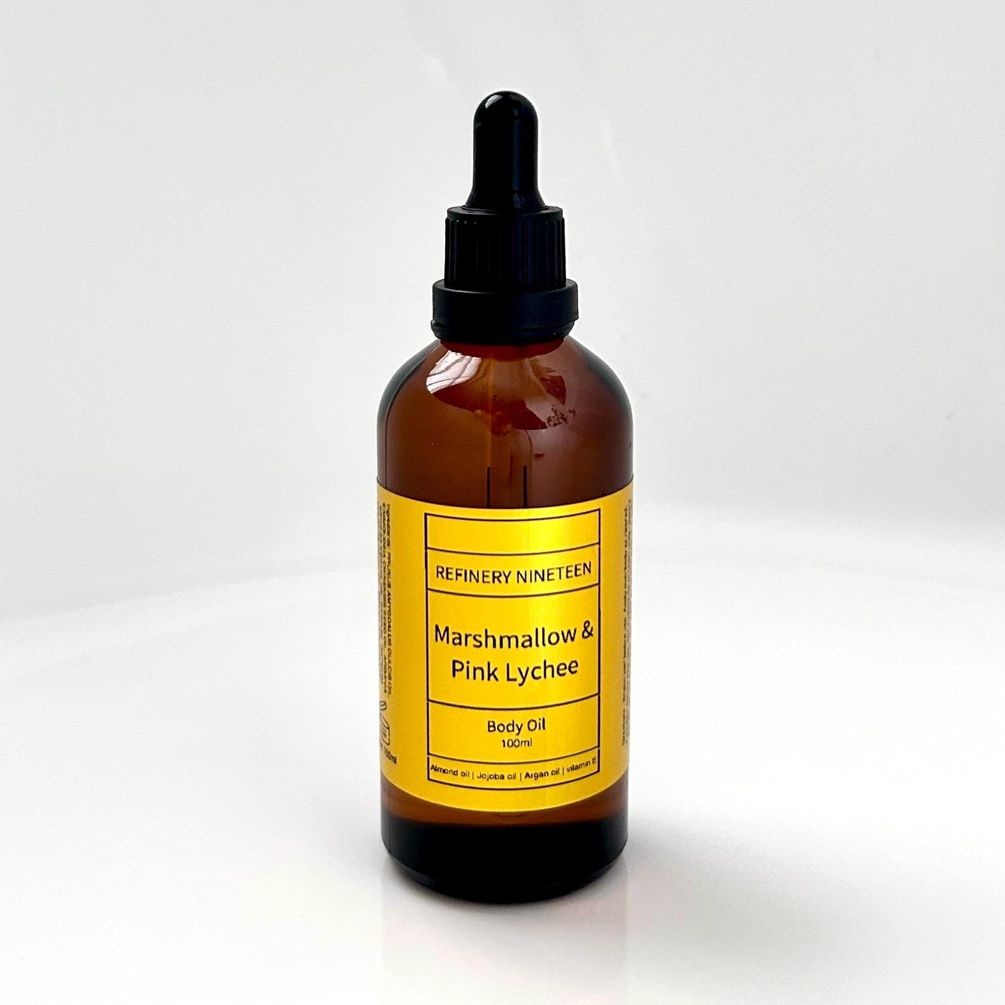 Marshmallow and Pink Lychee scented body oil
