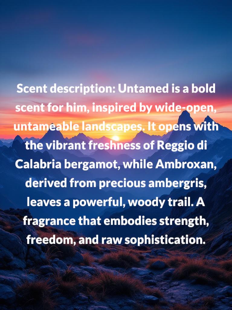 UNTAMED scented roller ball oil perfumed aftershave scent
